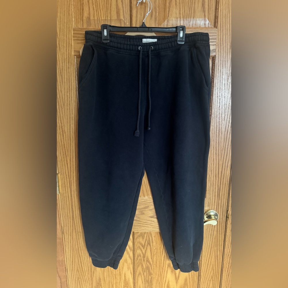Abercrombie & Fitch Soft A&F Black Women’s Joggers - XL